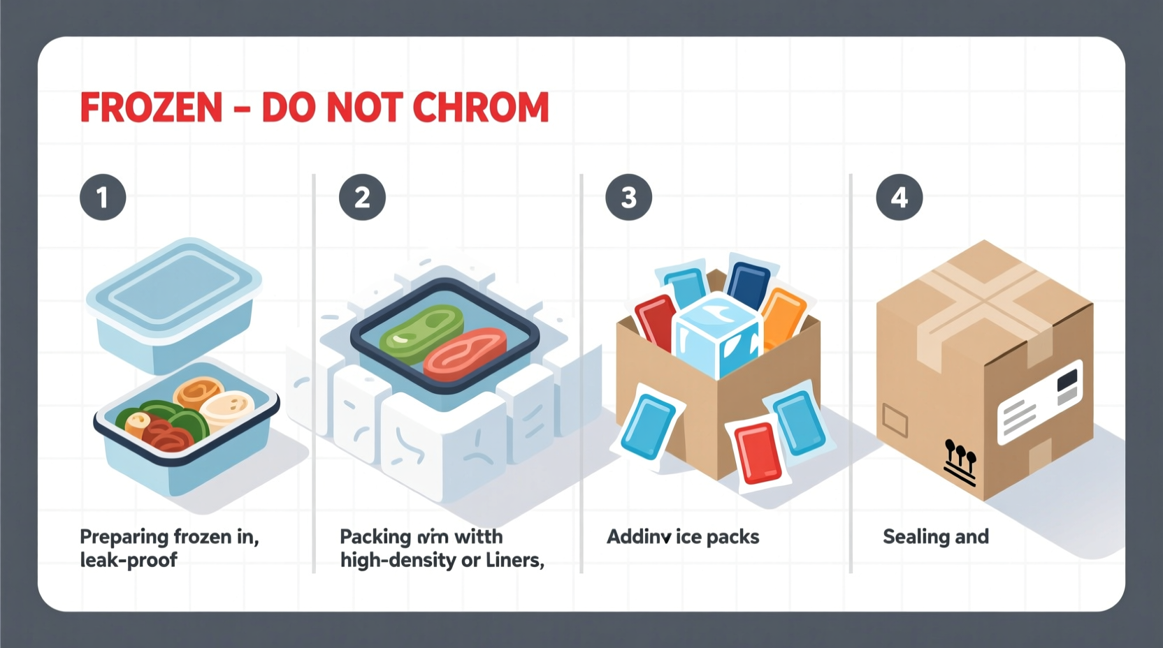 how to mail frozen food