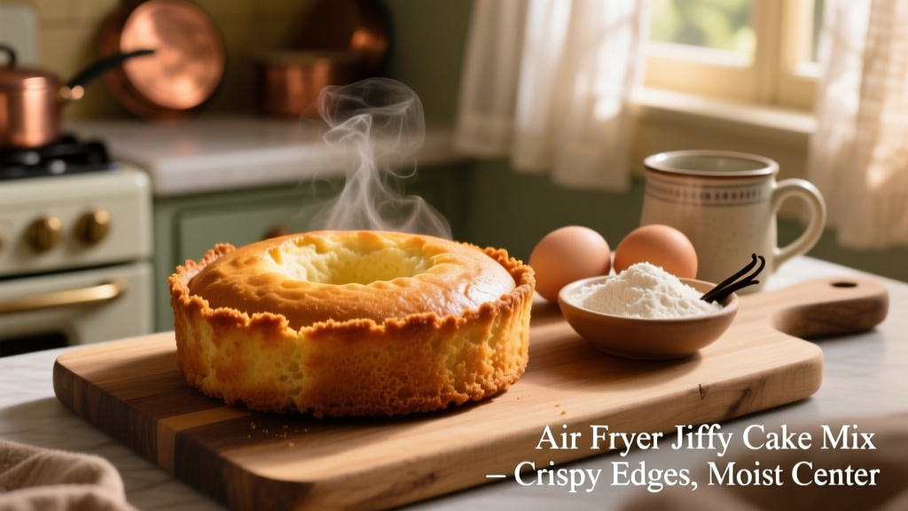 Air Fryer Jiffy Cake Mix: Crispy Edges, Moist Center