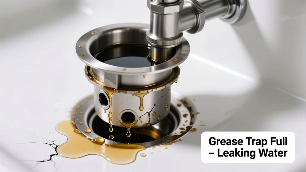 Grease Trap Full & Leaking Water: Quick Diagnosis