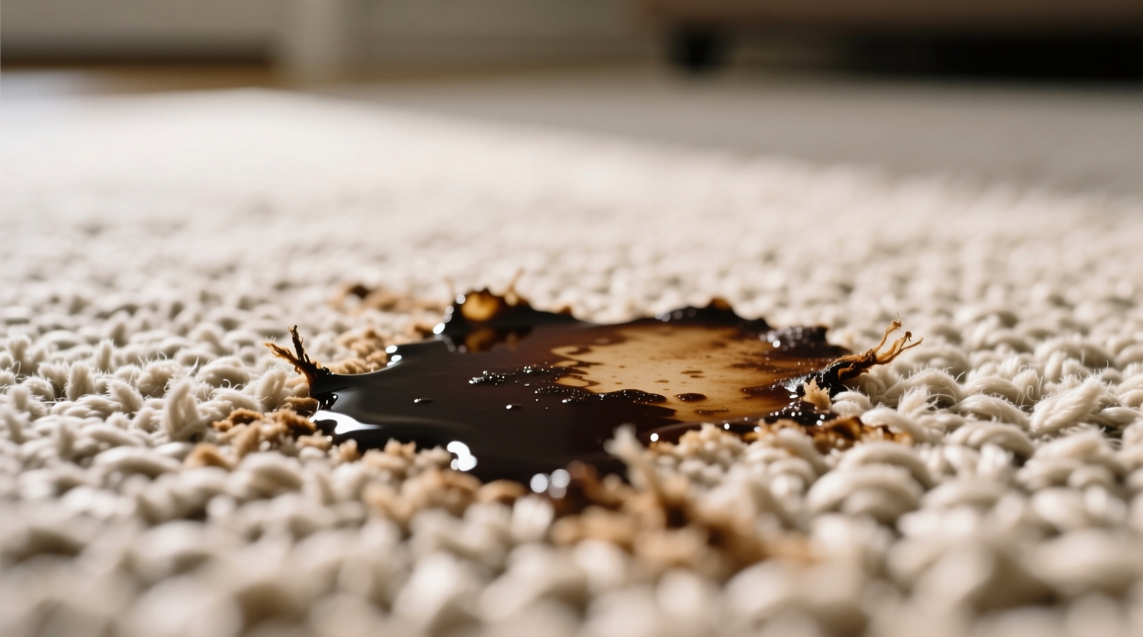 get coffee stains out of carpet