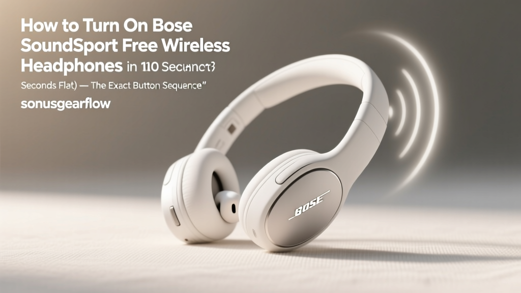 Bose SoundSport Free: How to Turn On (10-Second Fix)
