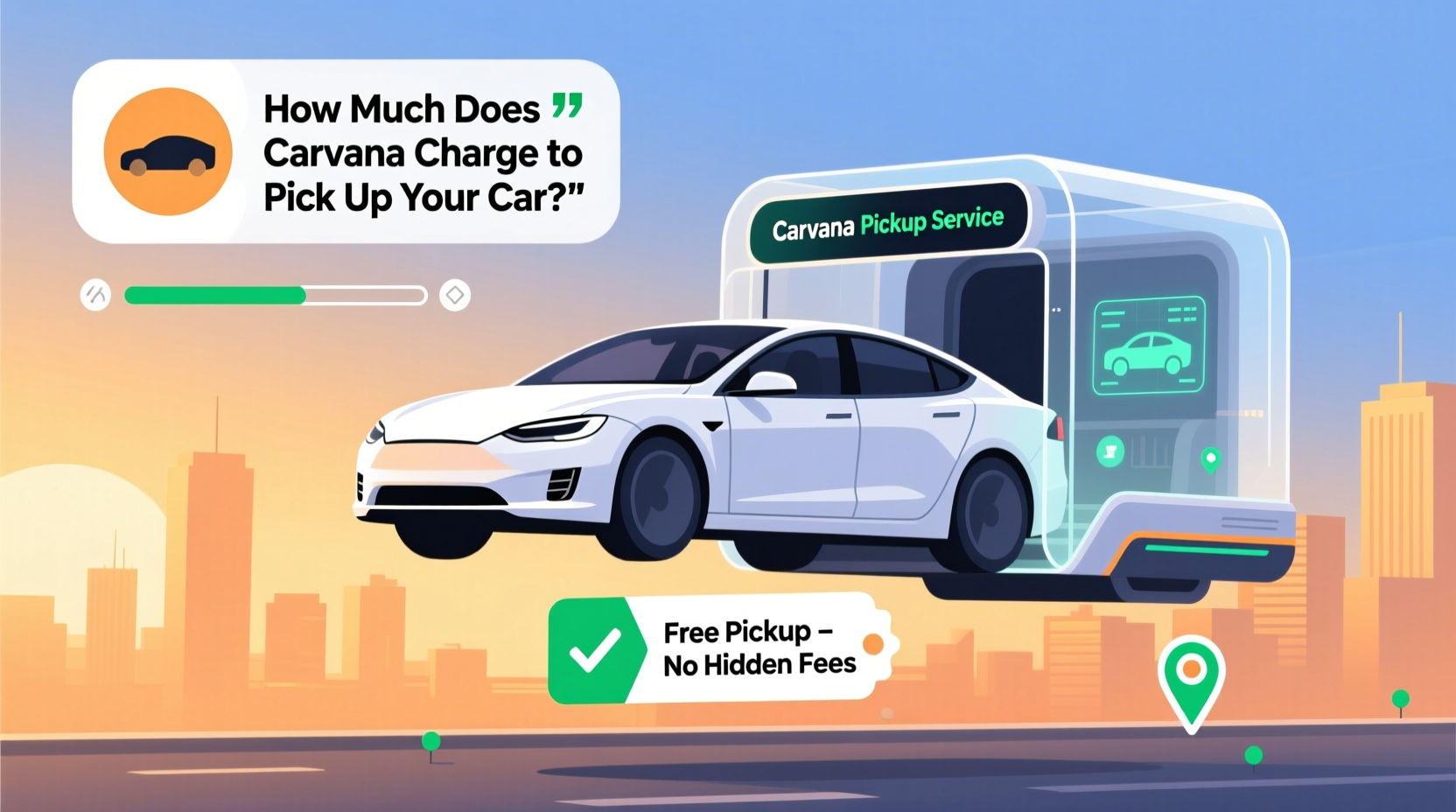 how much does carvana charge to pick up your car
