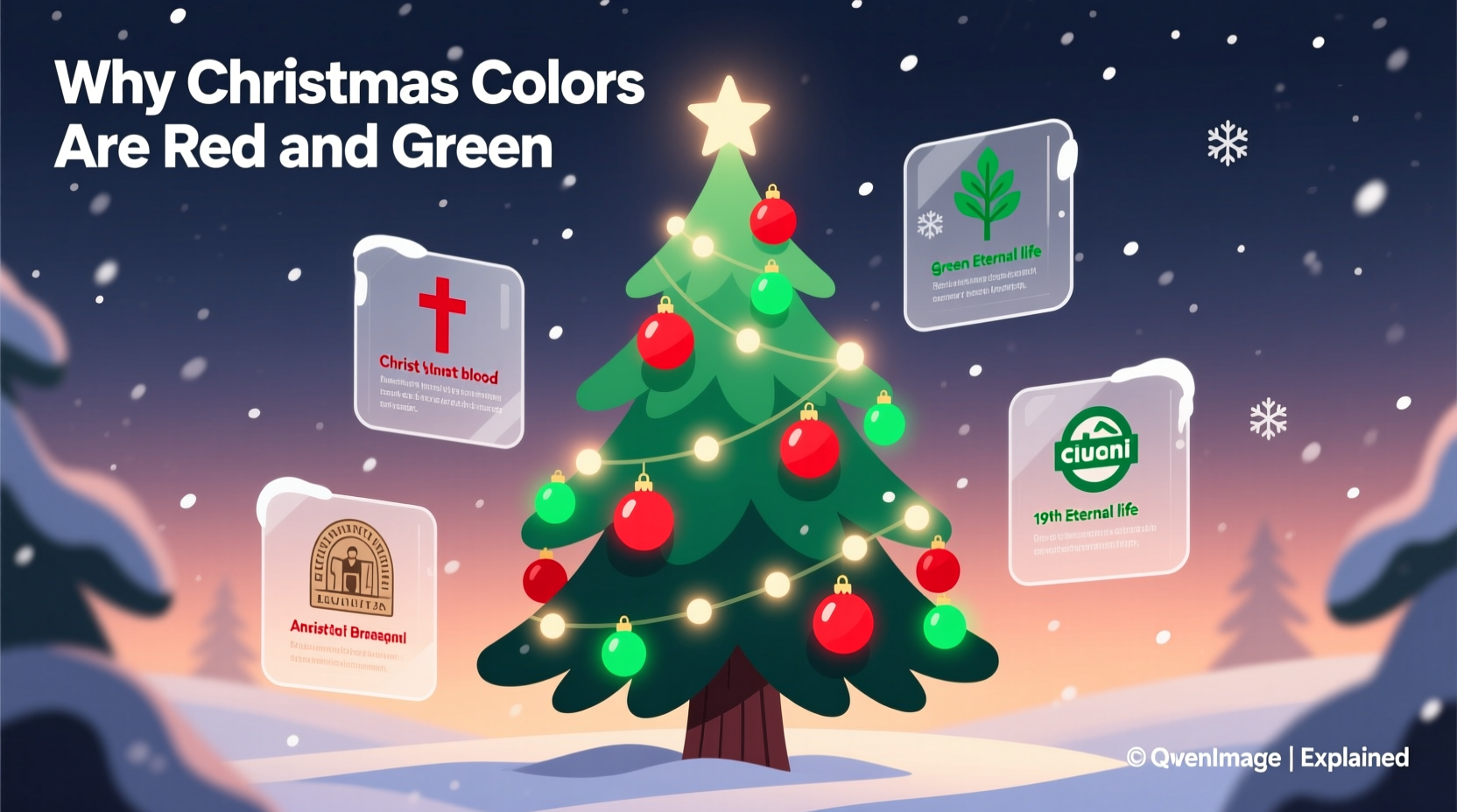 why is christmas colors green and red