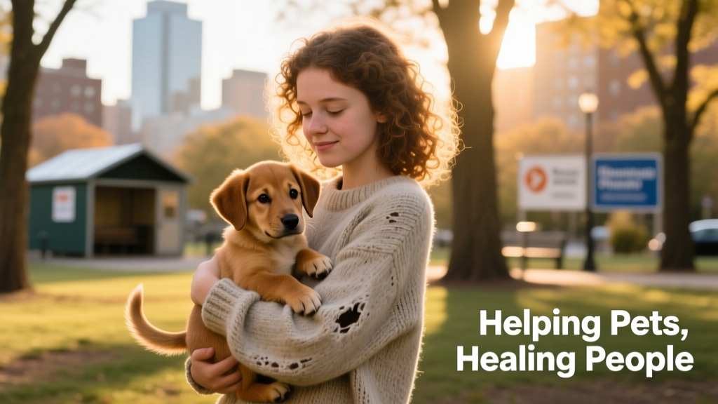 girl holding brown puppy