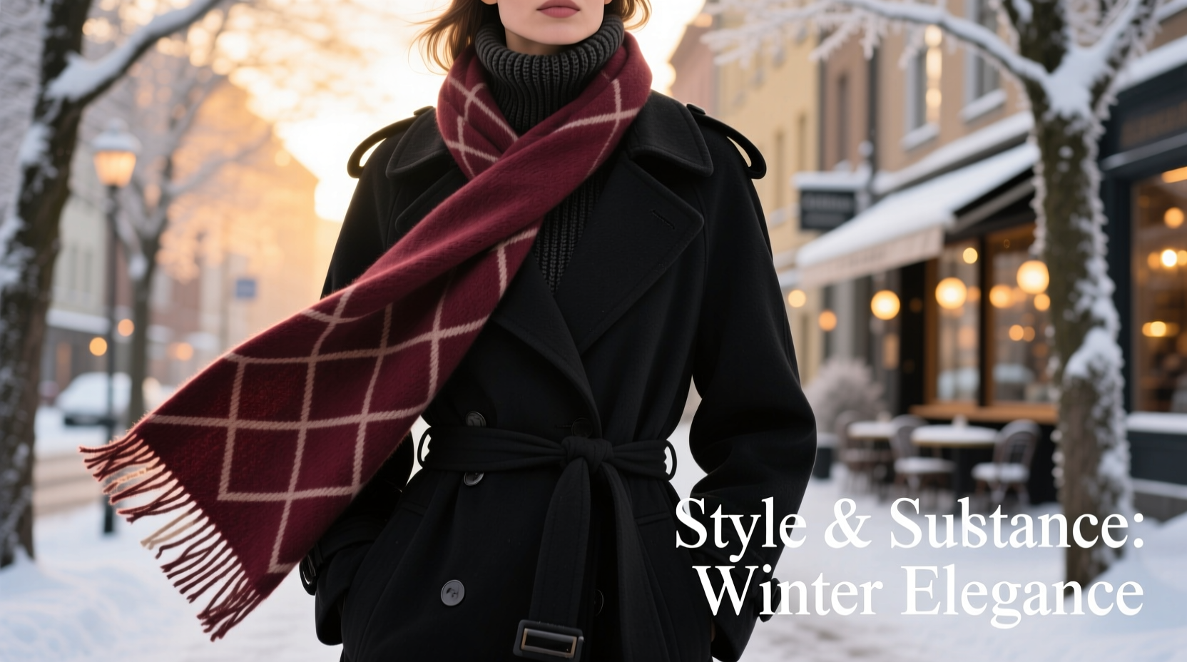 how to style a scarf with a winter coat for maximum warmth and flair