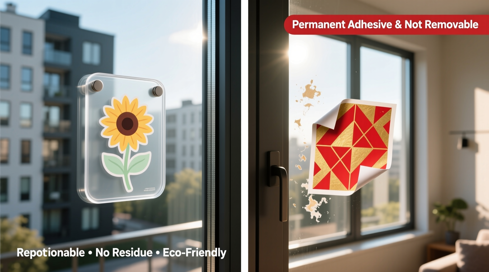 are magnetic window clings a good alternative to sticky decals
