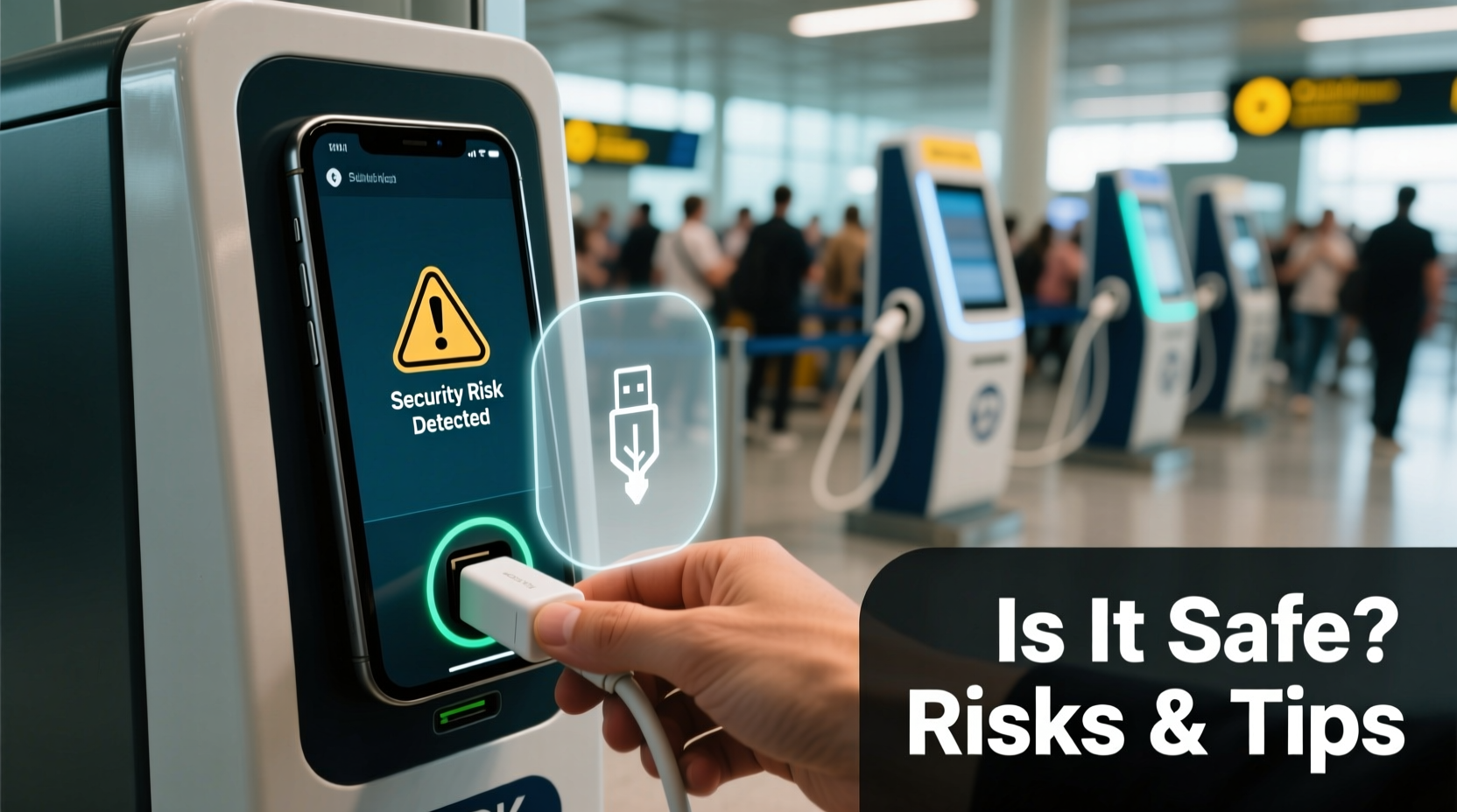 is it safe to use public charging stations for your phone risks and tips
