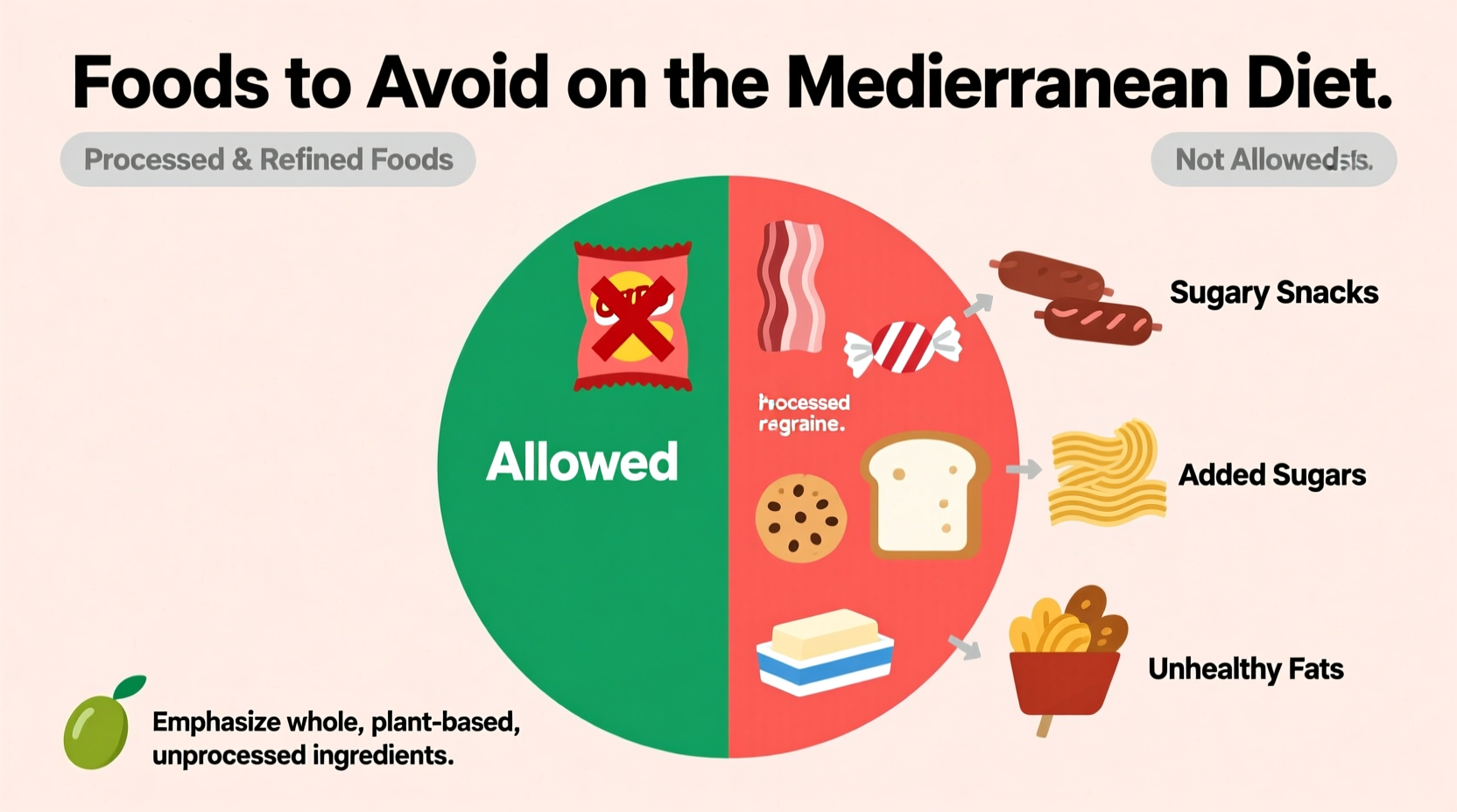 Mediterranean Diet: Foods Not Allowed Explained