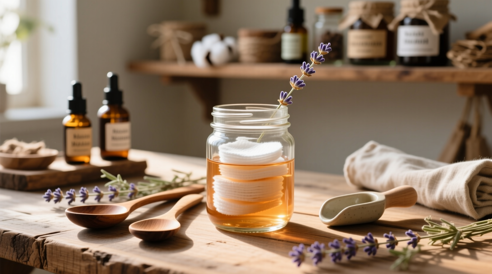 make your own diy nail polish remover in a jar