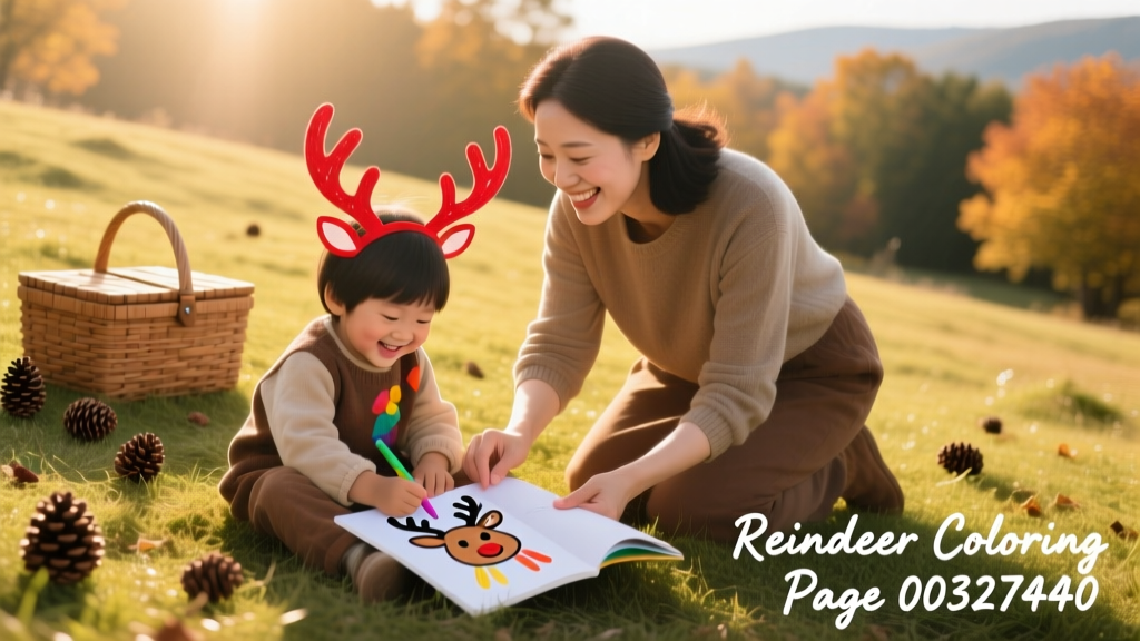 Reindeer Coloring Pages: Science-Backed Benefits for Child Development and Family Connection