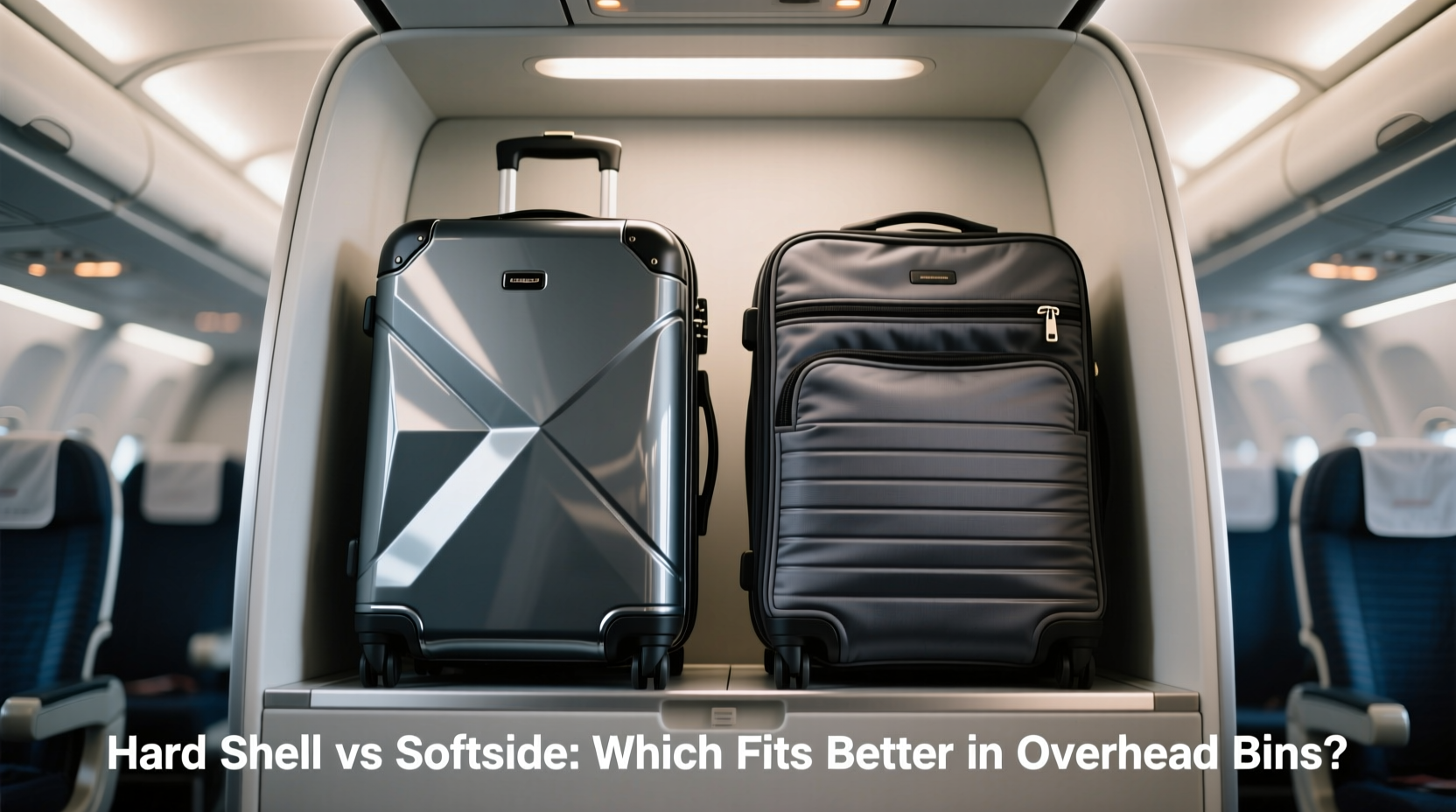 hard shell luggage vs softside which fits better in overhead bins