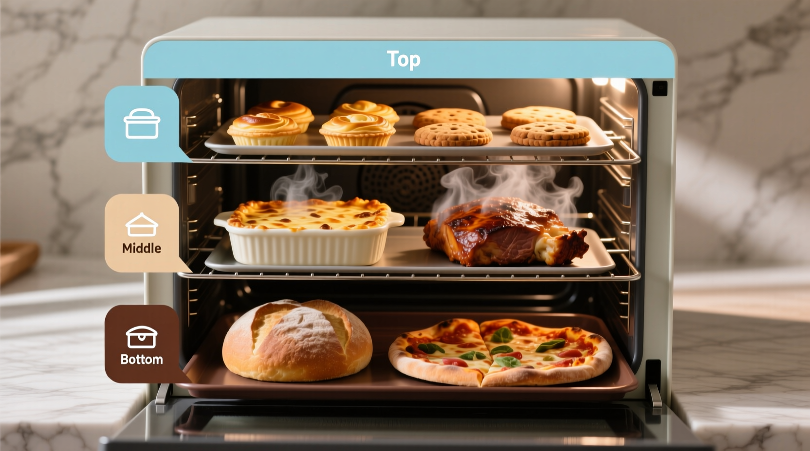 which oven rack to use depending on what you re baking