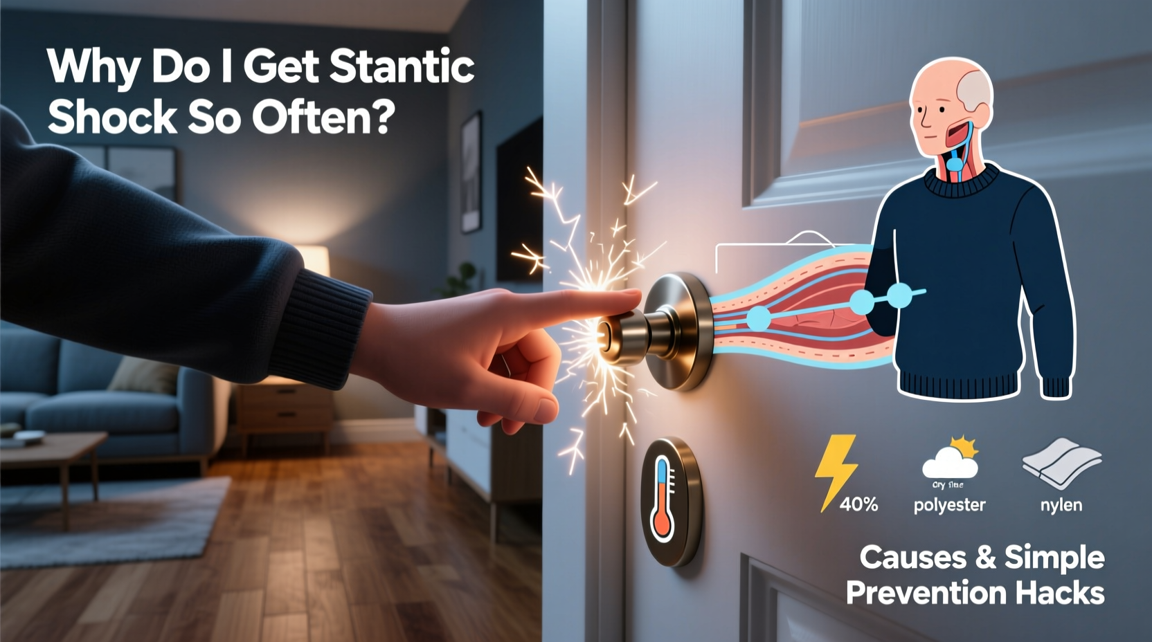 why do i get static shock so much causes and simple prevention hacks