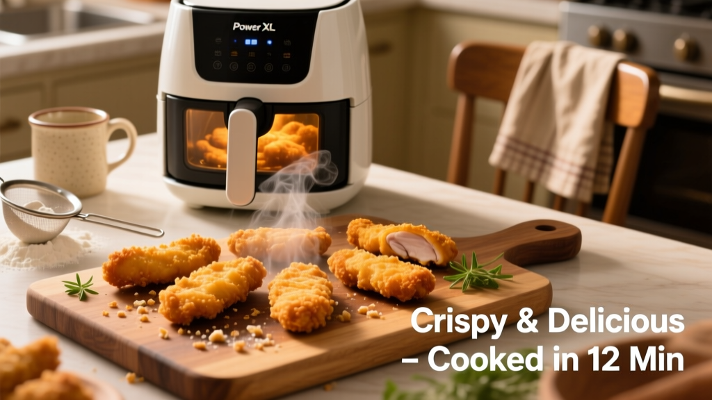 Perfect Frozen Chicken Tenders in Power XL Air Fryer