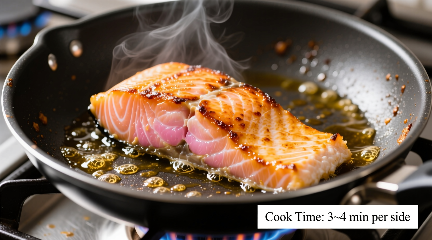 how long to cook salmon in pan on stove