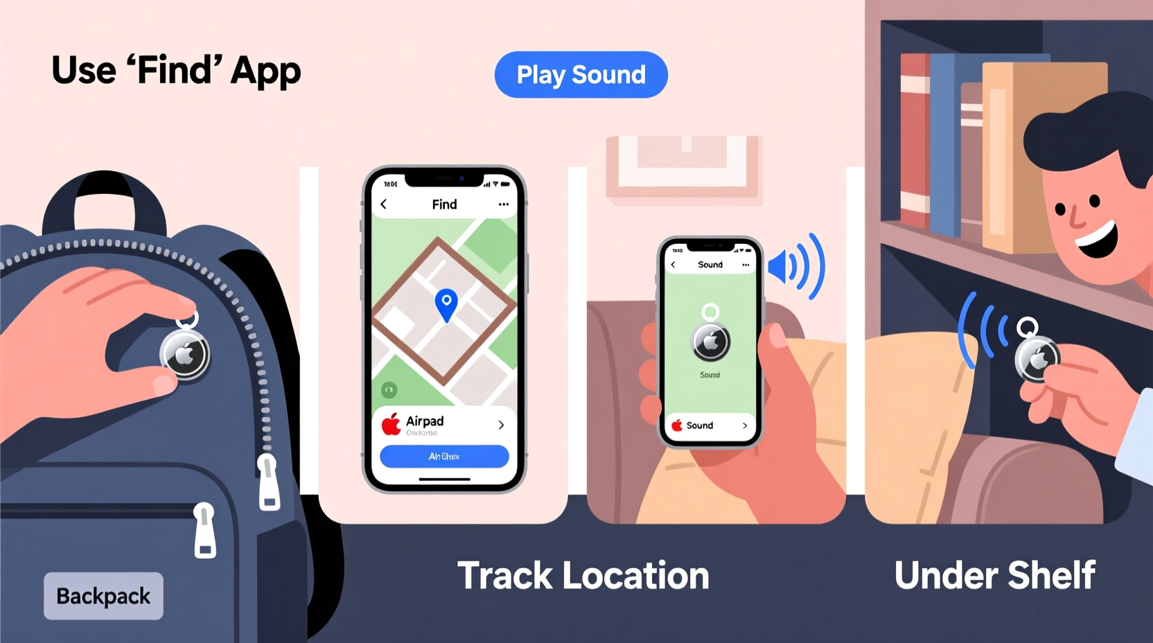 how to use apple air tags to find lost items at home