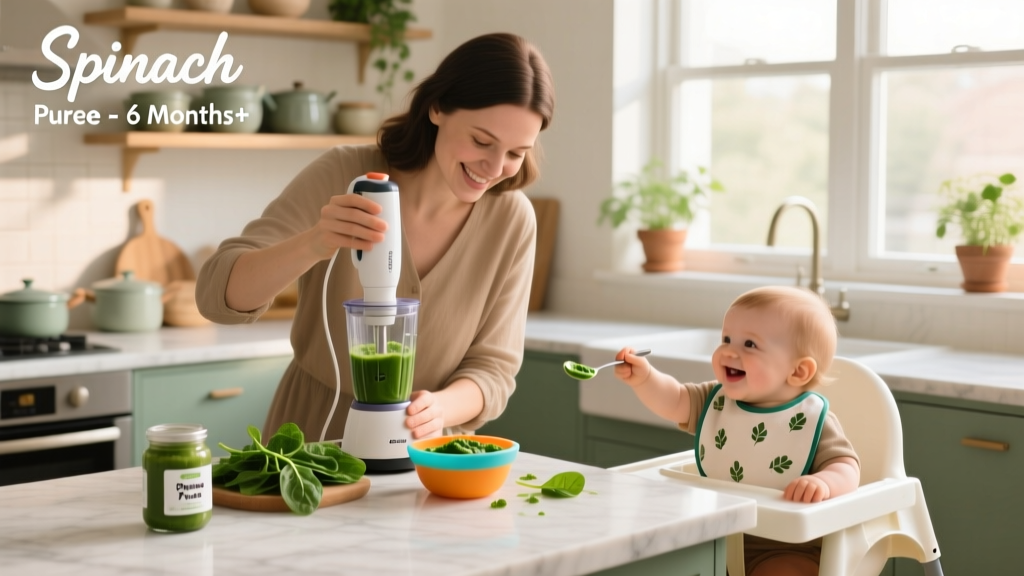 Quick and Easy Spinach Recipes for Your Baby: Nutrient-Packed, No-Stress Meals from 6 to 24 Months