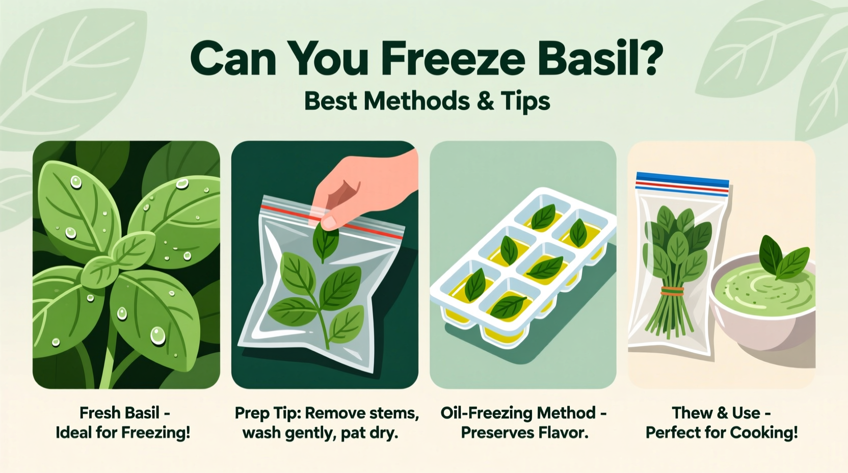 Freeze Basil: 3 Methods That Work | TheHomeSprouts
