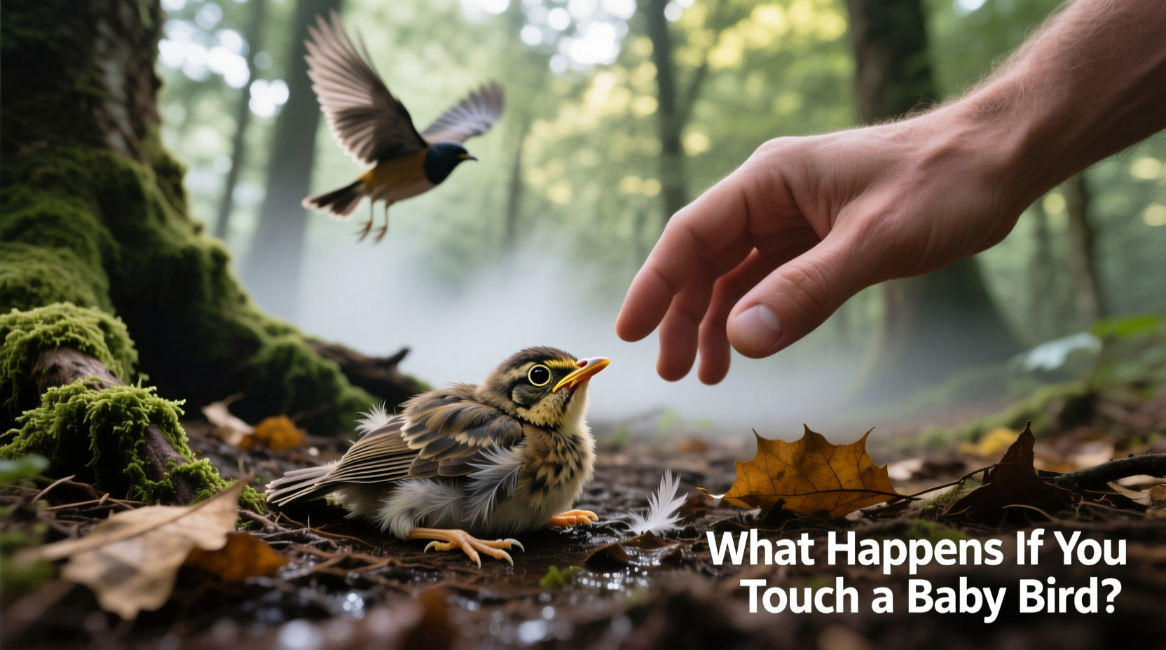 what happens if you touch a baby bird