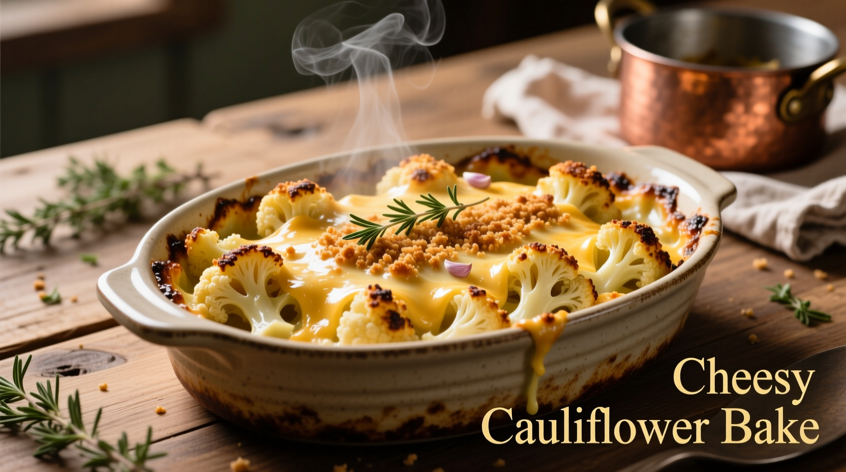 Perfect Cheesy Cauliflower Bake Recipe in 30 Minutes