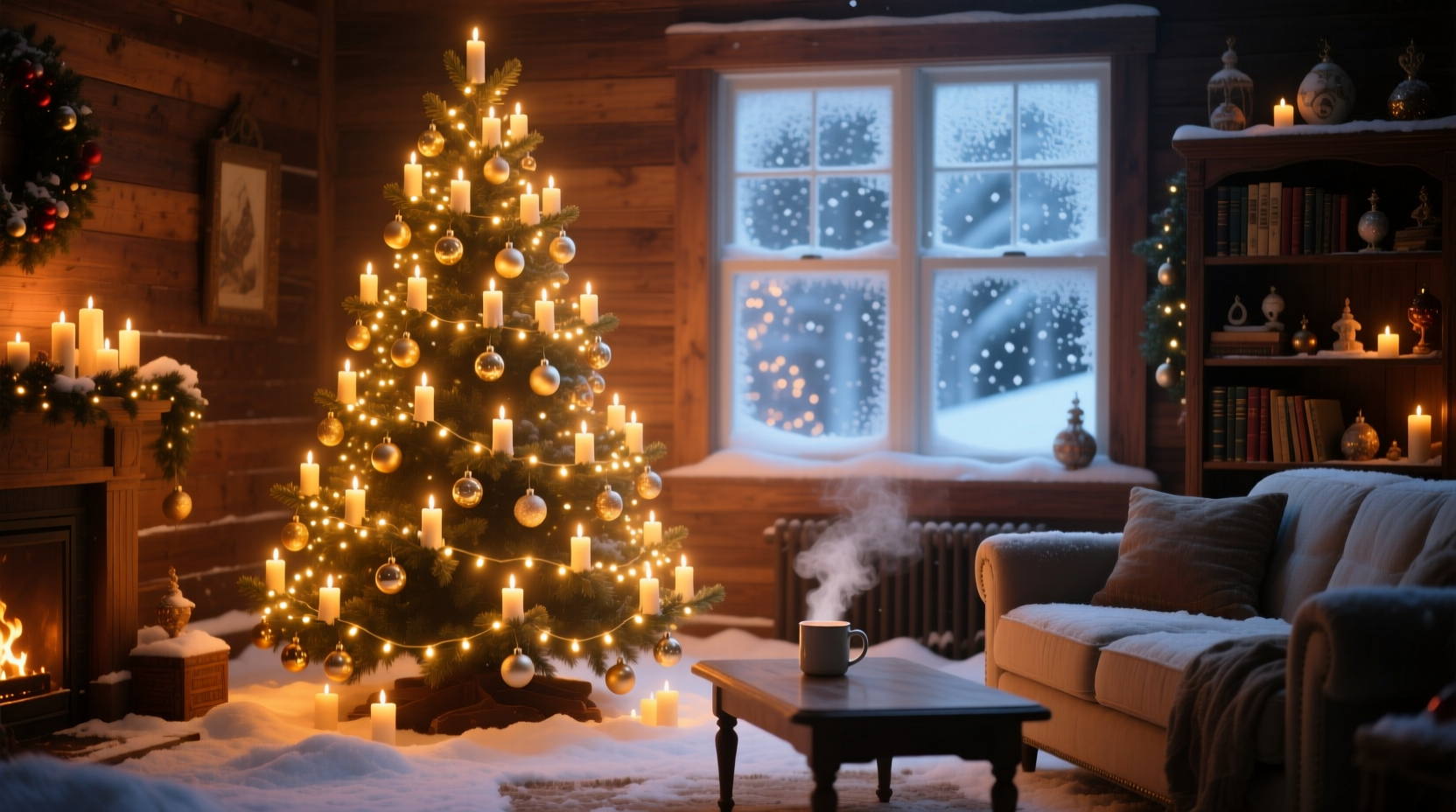 how to simulate candlelight glow in a christmas tree without fire risk