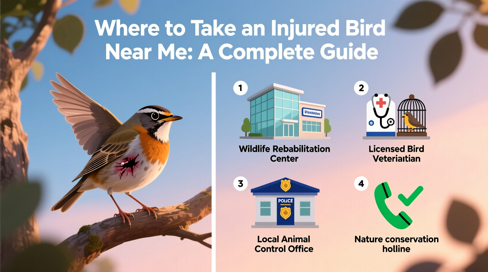 where to take an injured bird near me