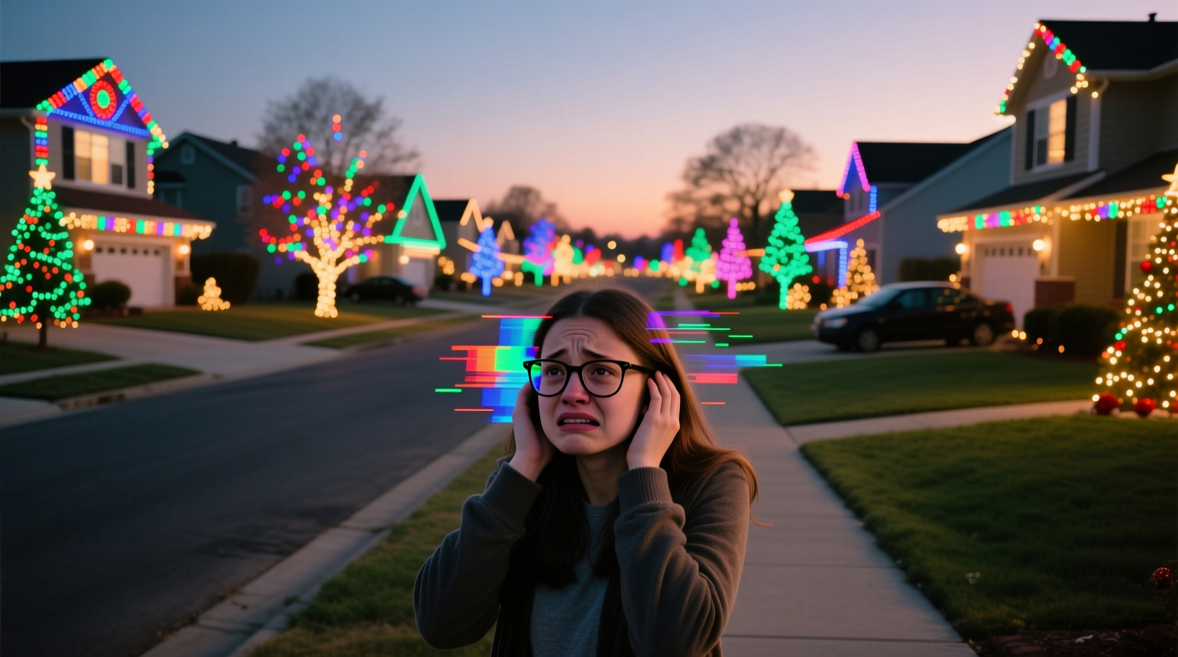 why do some people hate synchronized christmas light shows and find them overwhelming