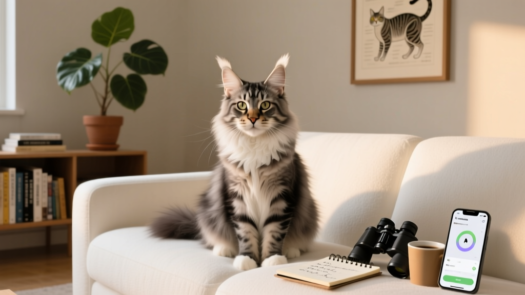 How to Study Cat Behavior Maine Coon