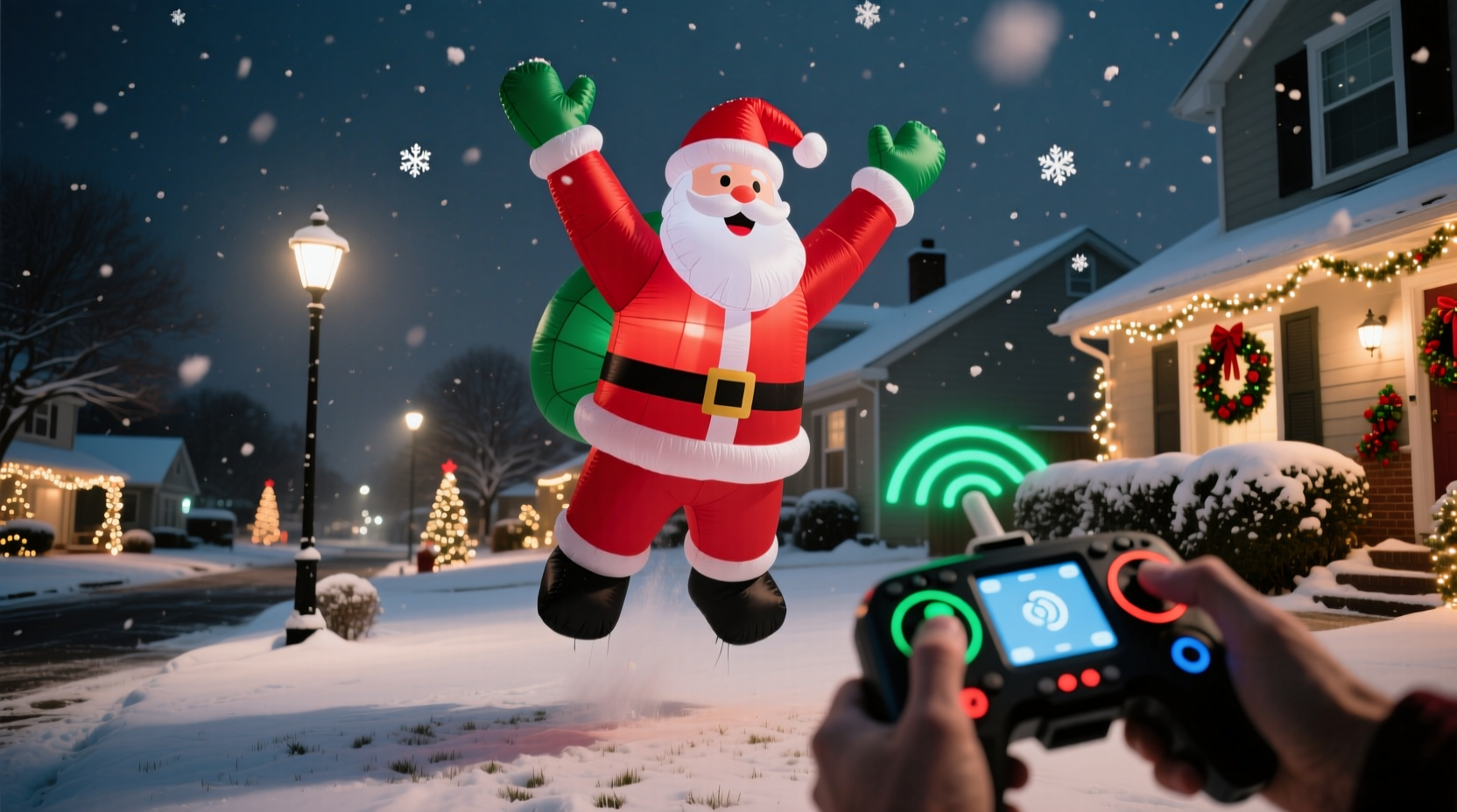 remote controlled christmas inflatables are they easier than manual setups