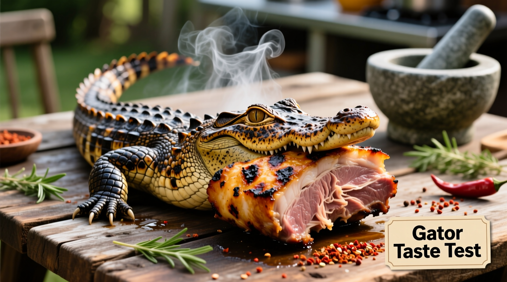 what does gator taste like