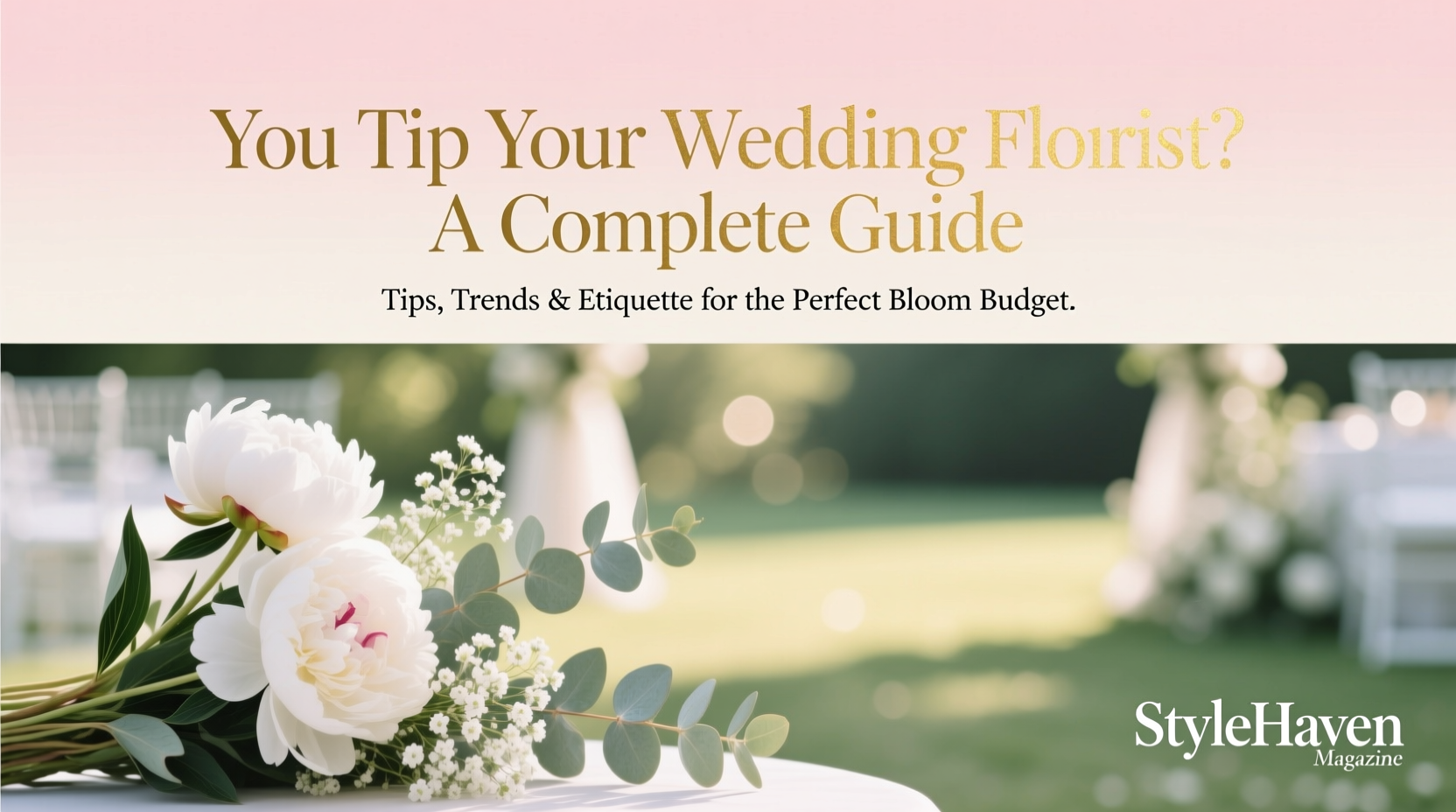 do you tip florist for wedding
