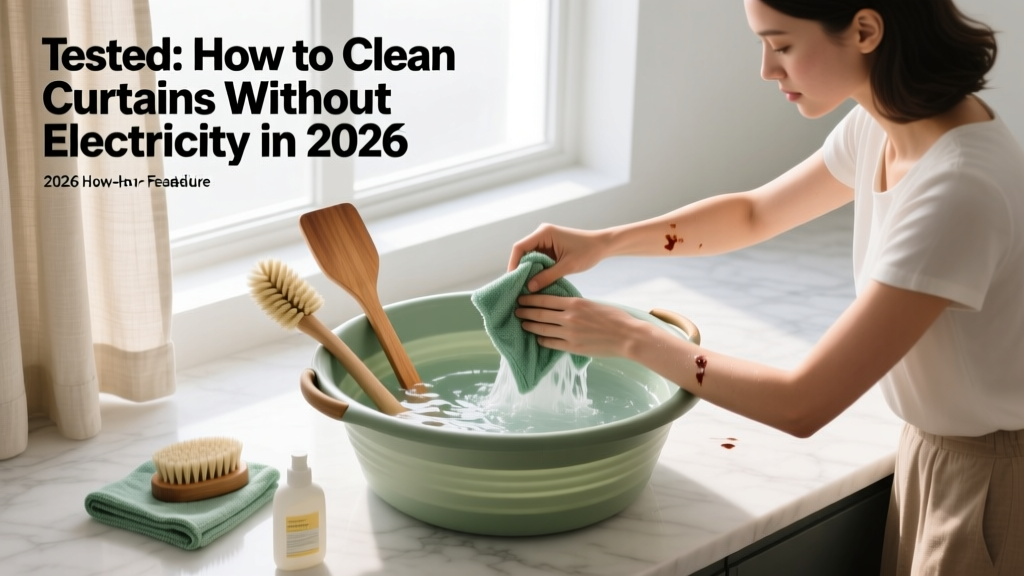 Tested: How to Clean Curtains Without Electricity in 2026