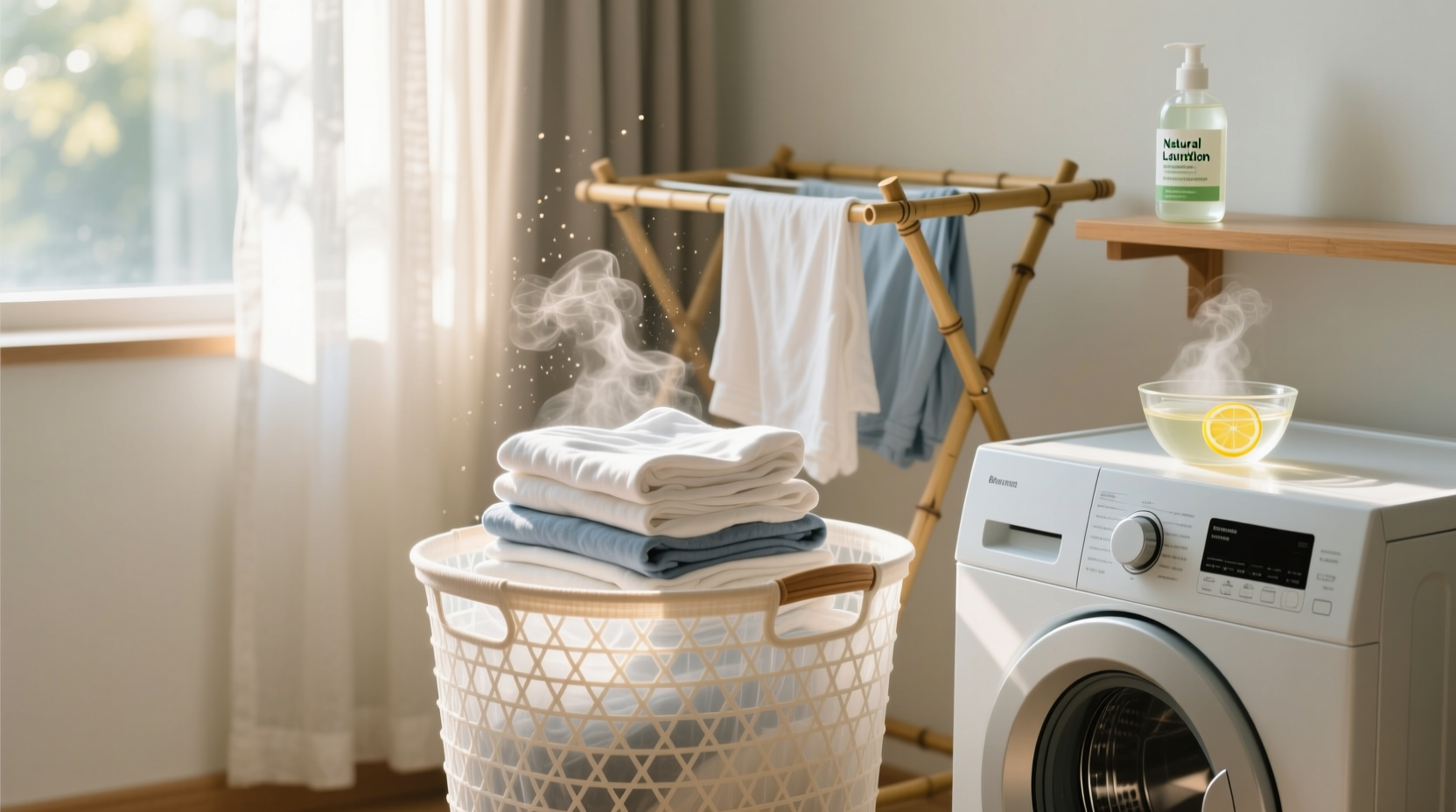 how to sanitize a dorm laundry basket naturally