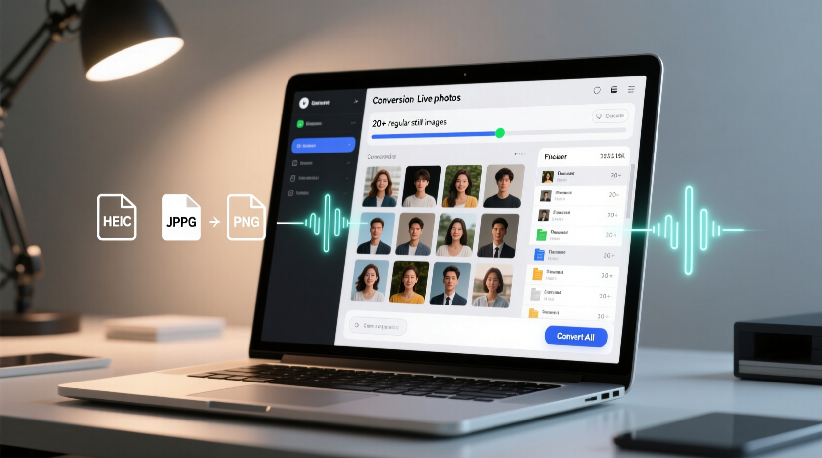 lean converts live photos to regular photos in bulk