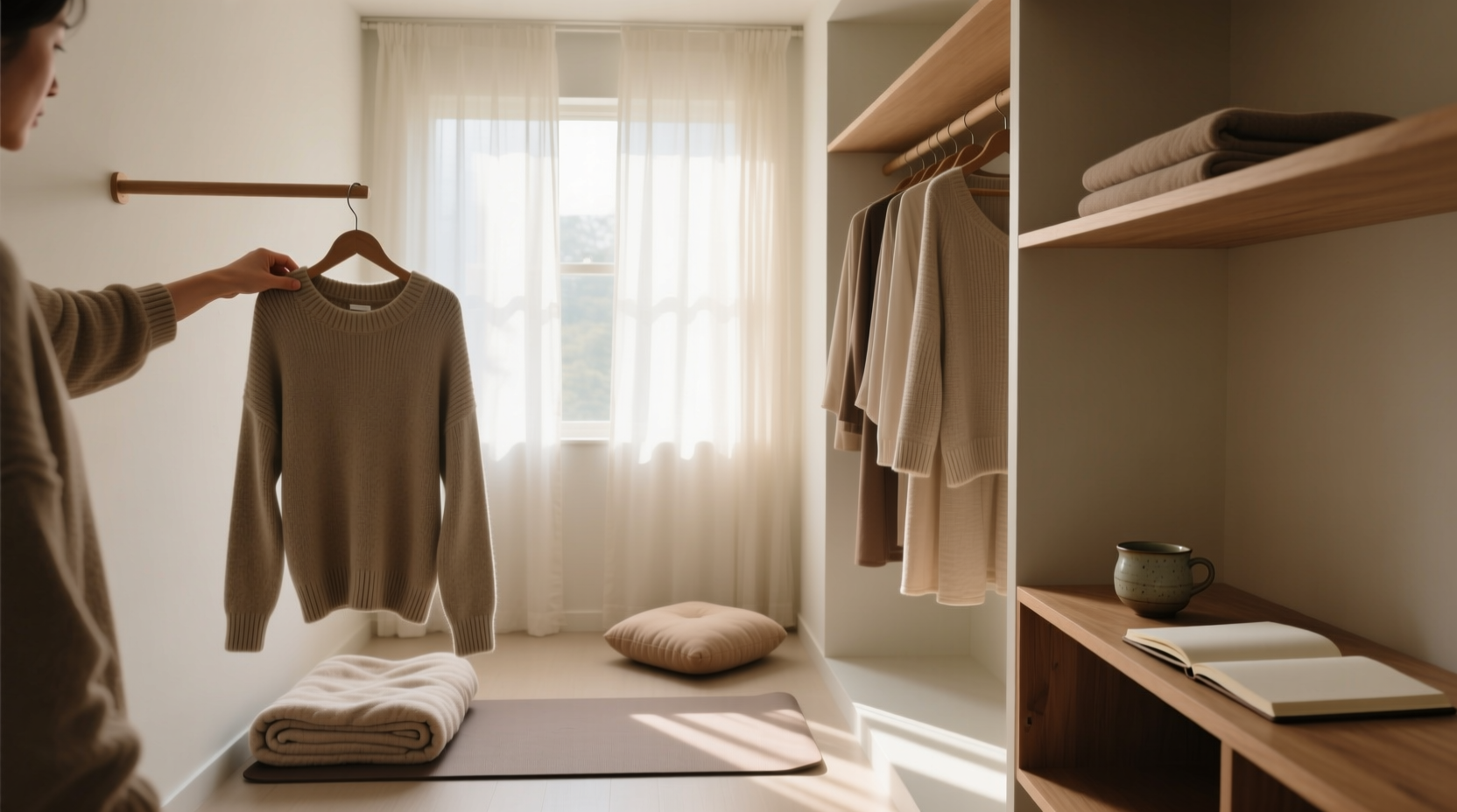 closet organization tips for meditation outfit selection