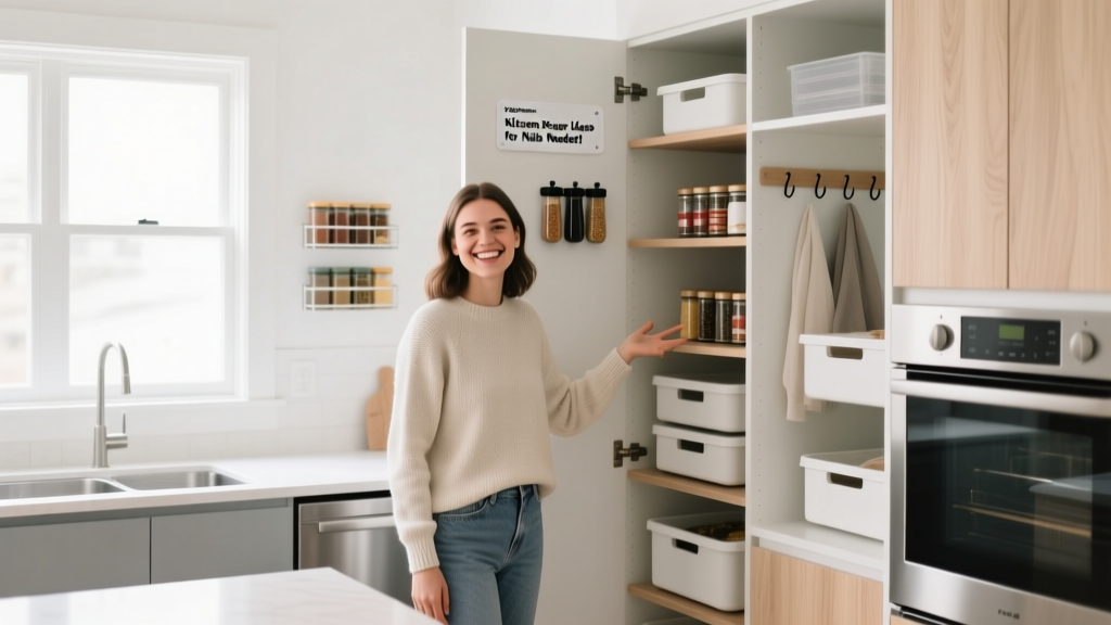 Kitchen Storage Ideas for Renters (No Nails Needed!)
