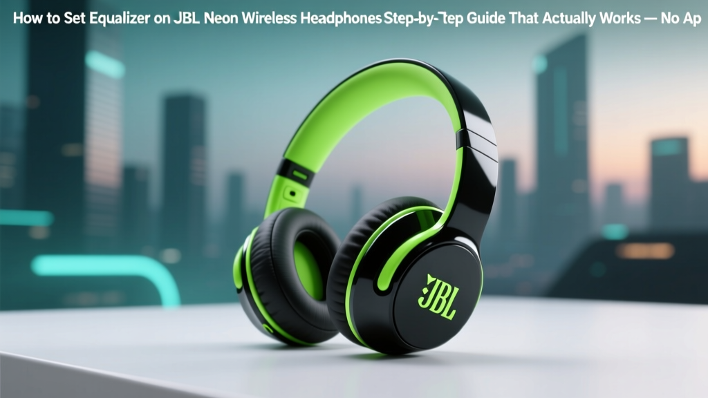 JBL Neon Equalizer Guide: Fix Bass, Boost Clarity