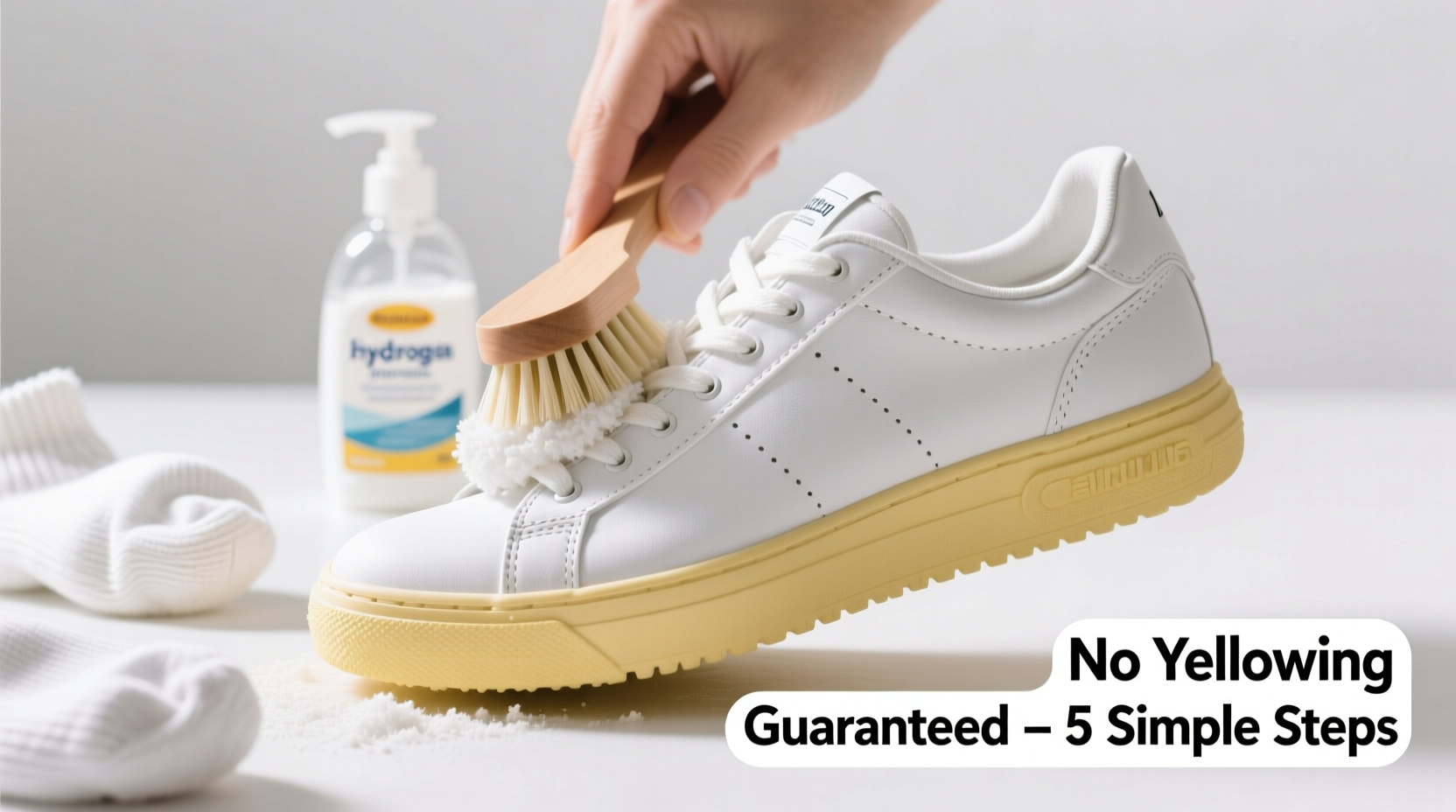 how to clean white sneakers without yellowing practical at home methods