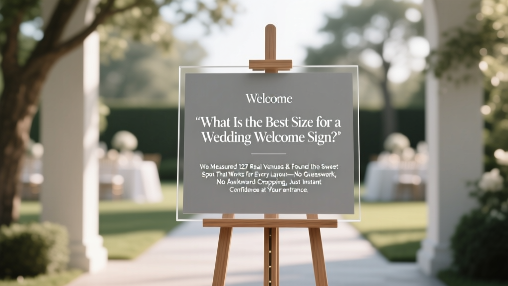 Best Wedding Welcome Sign Size (2026)