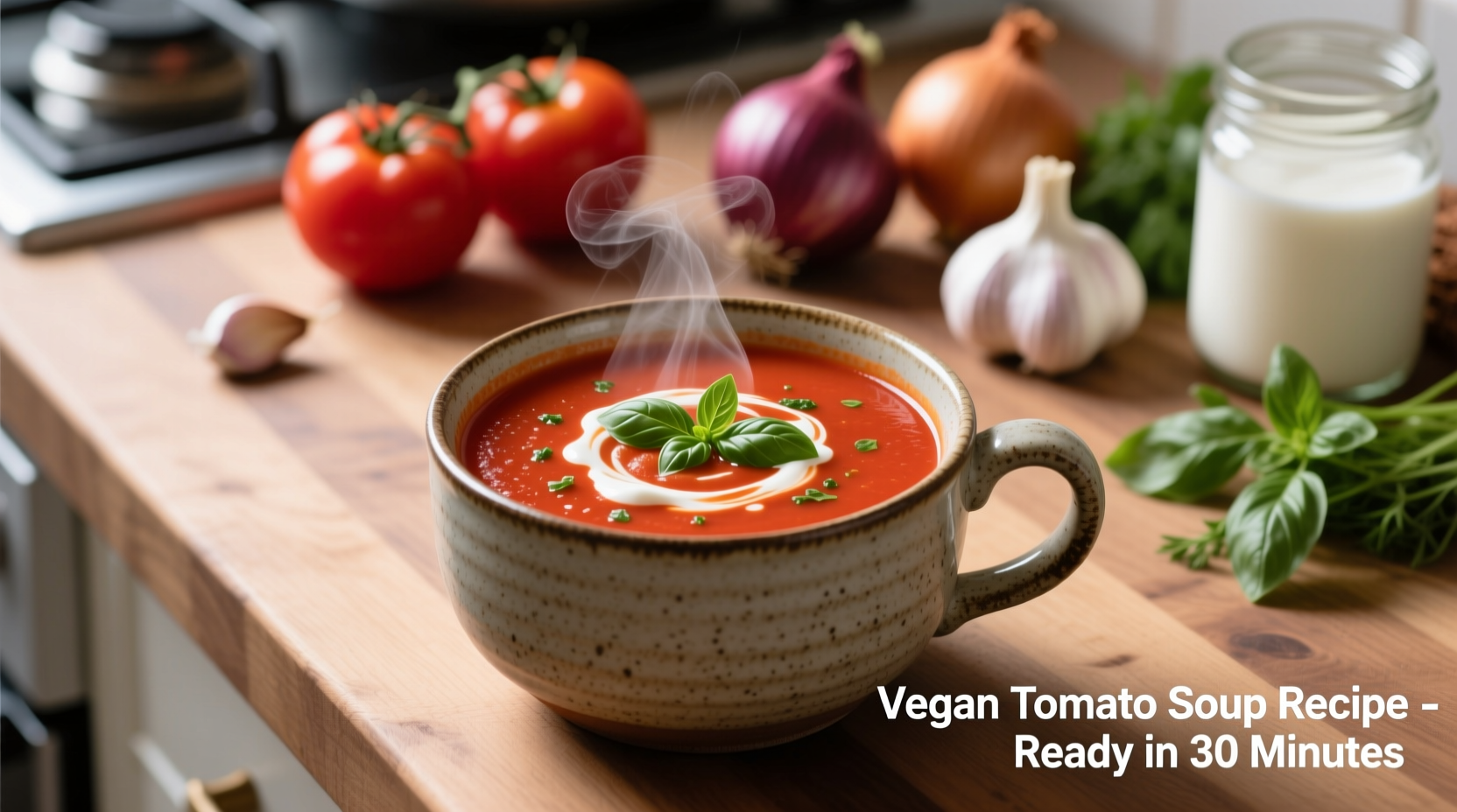 Creamy Vegan Tomato Soup Recipe Ready in 30 Minutes