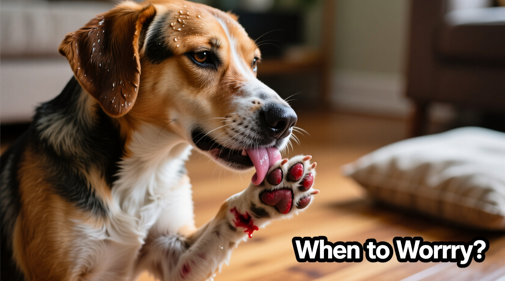 why is my dog licking its paws nonstop when should you be concerned