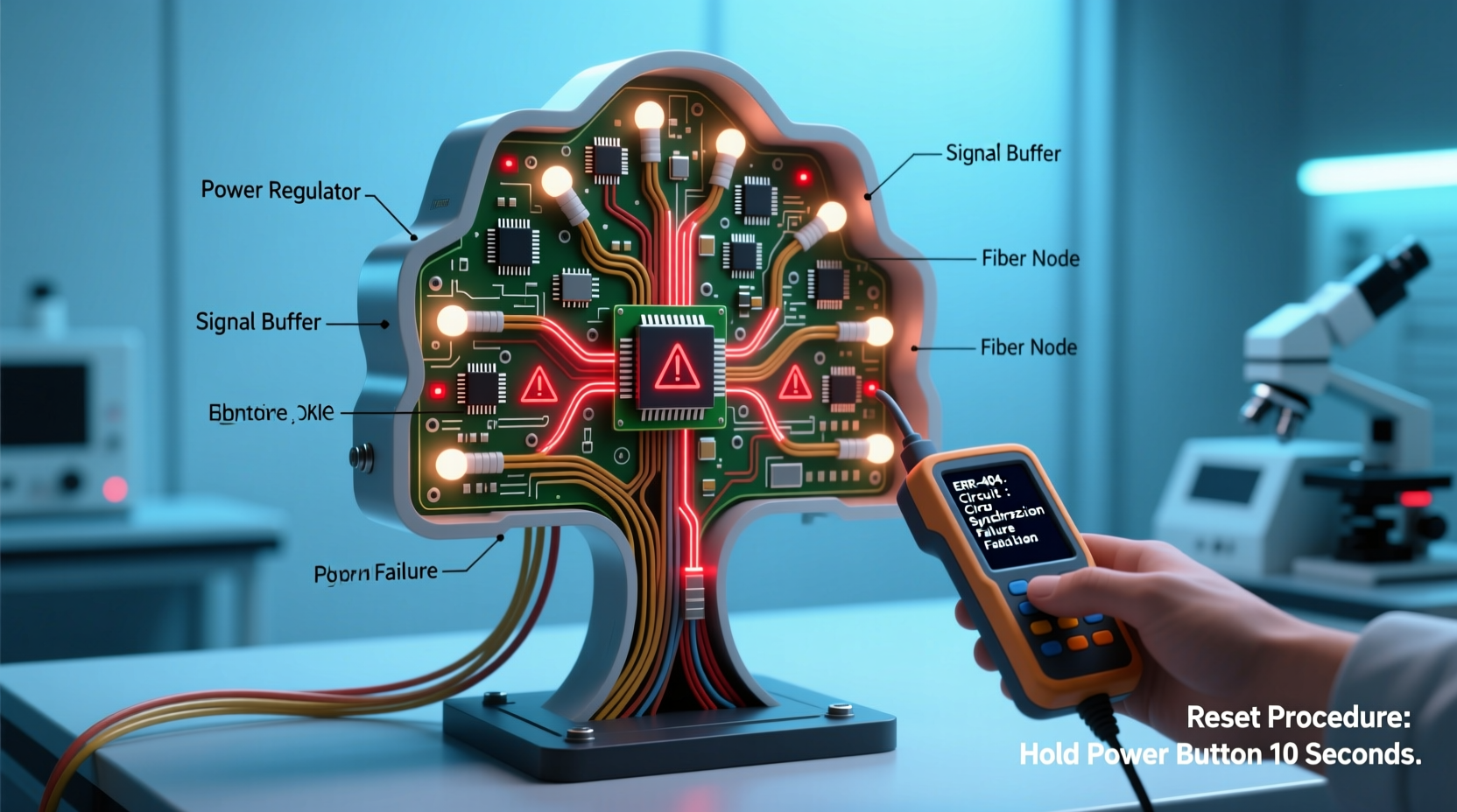why does my fiber optic tree blink erratically and how to reset internal circuitry