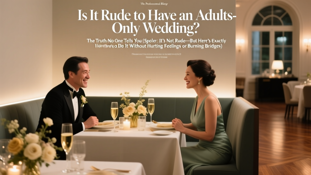 Adults-Only Wedding Etiquette: What Research Shows