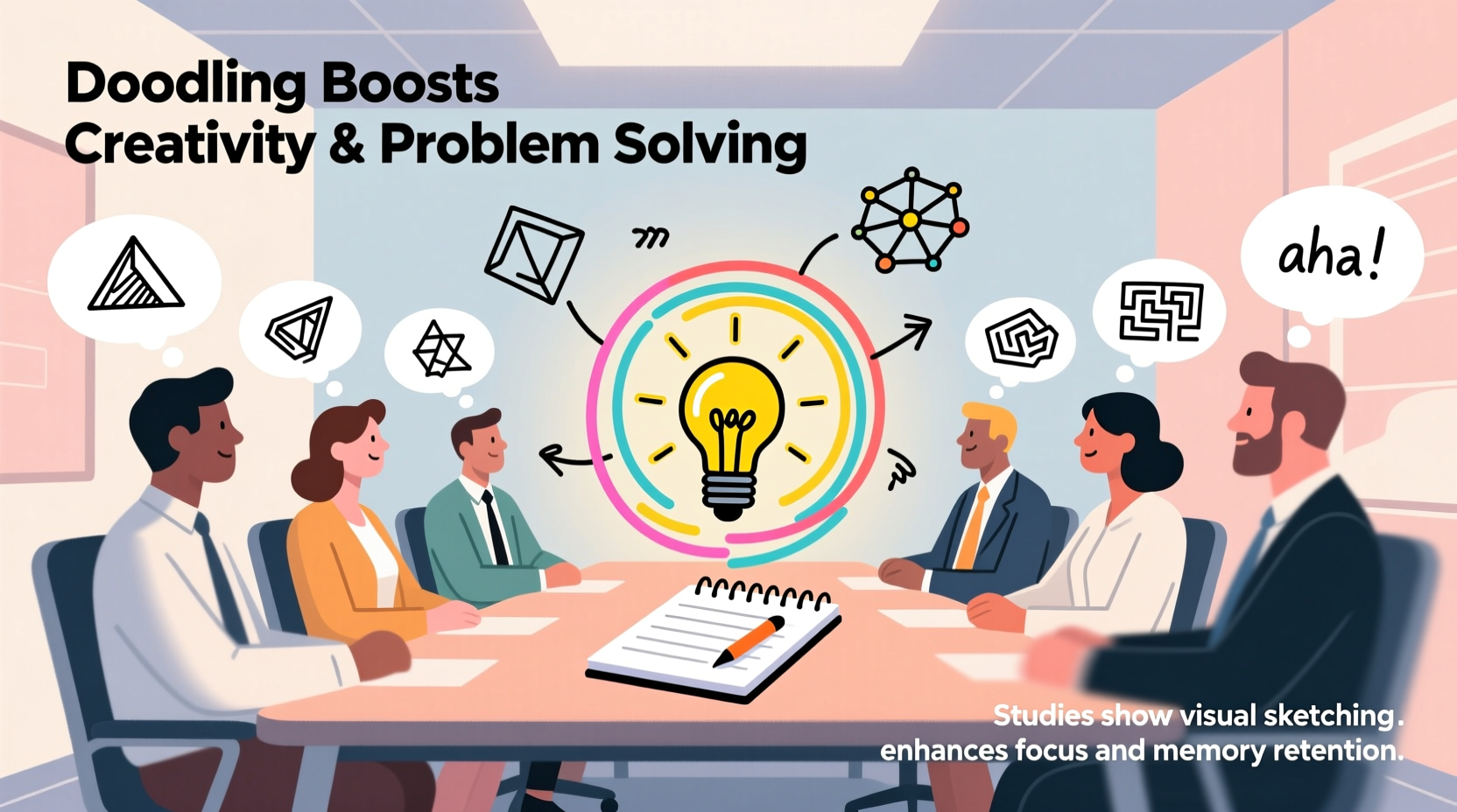 can doodling boost creativity and problem solving during meetings