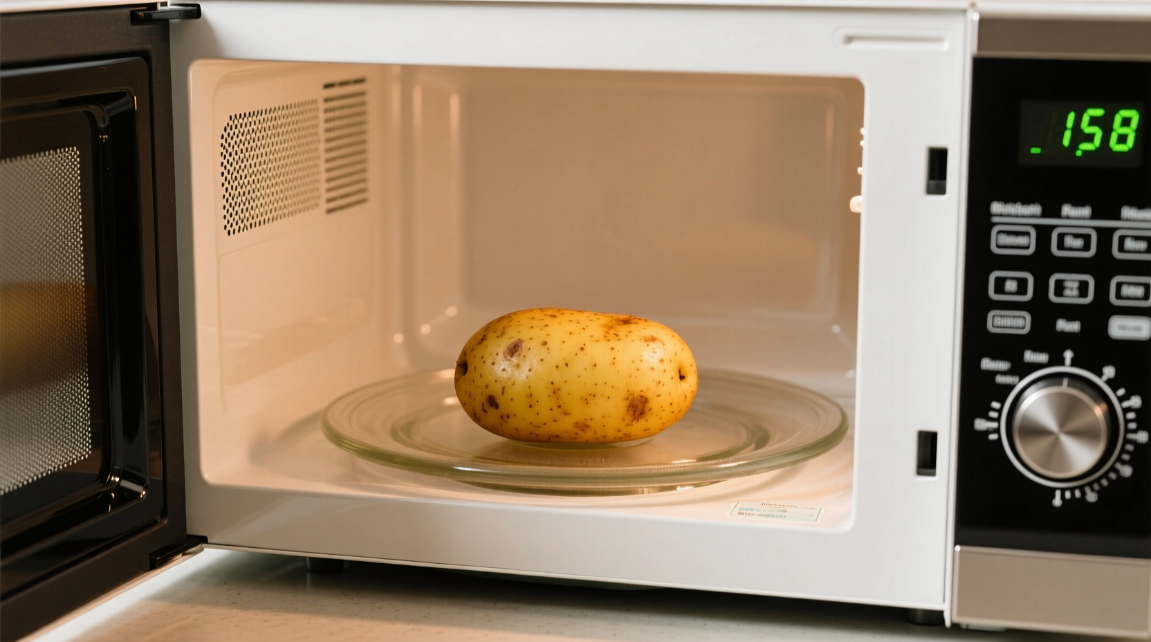 Microwave Potato Time: 5-10 Minutes (Size Matters)