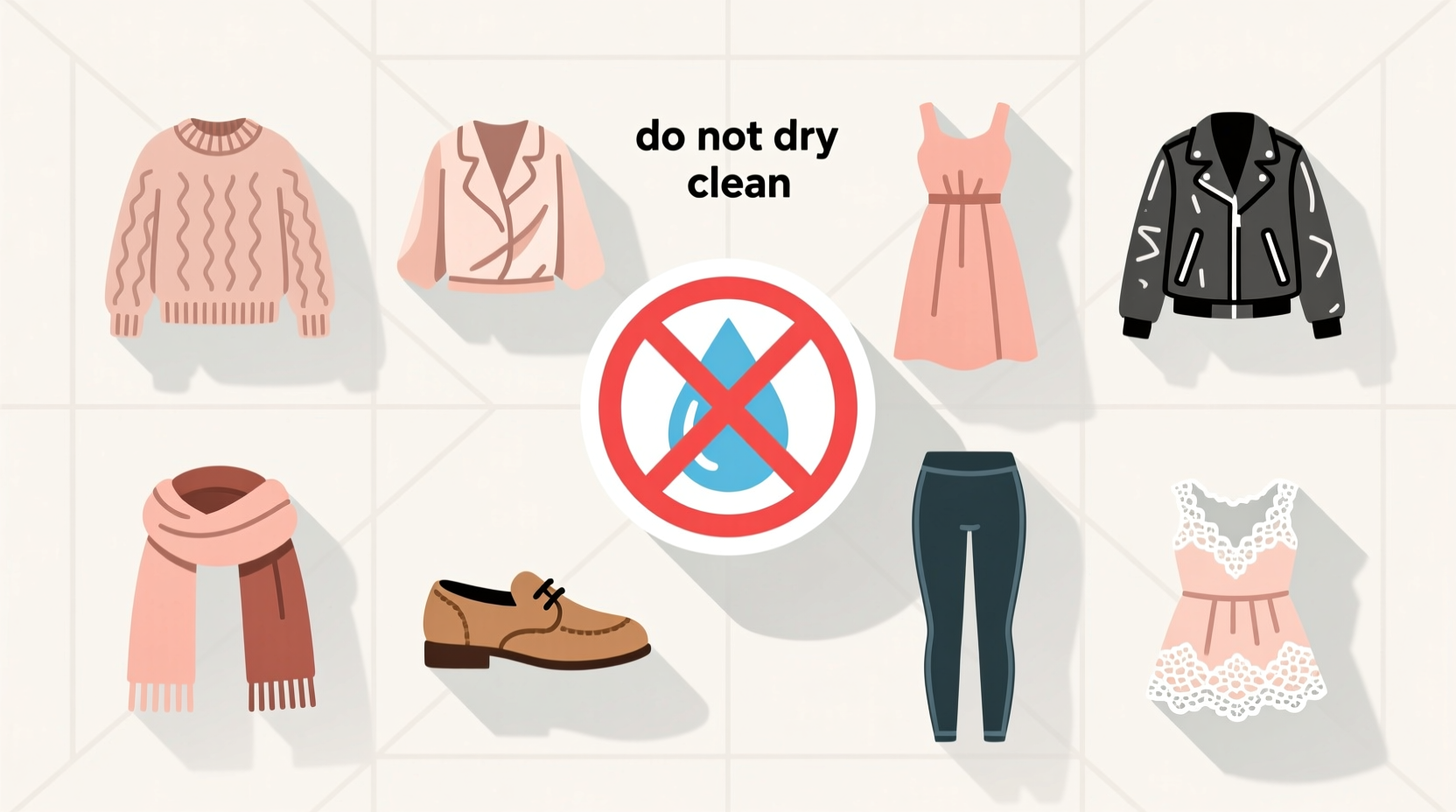 items to never dry clean