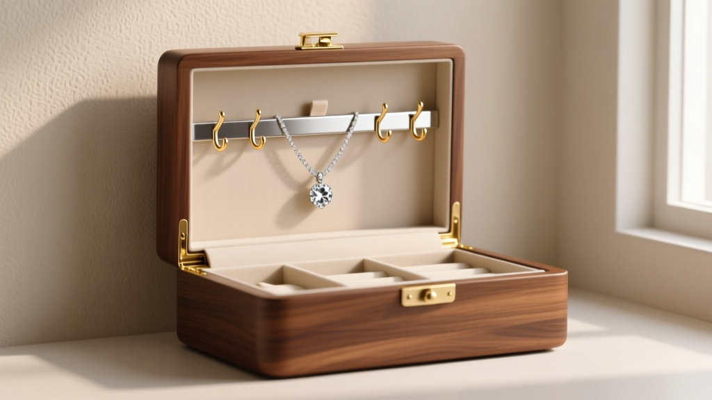 Large Jewelry Box with Necklace Hanger: Where to Buy