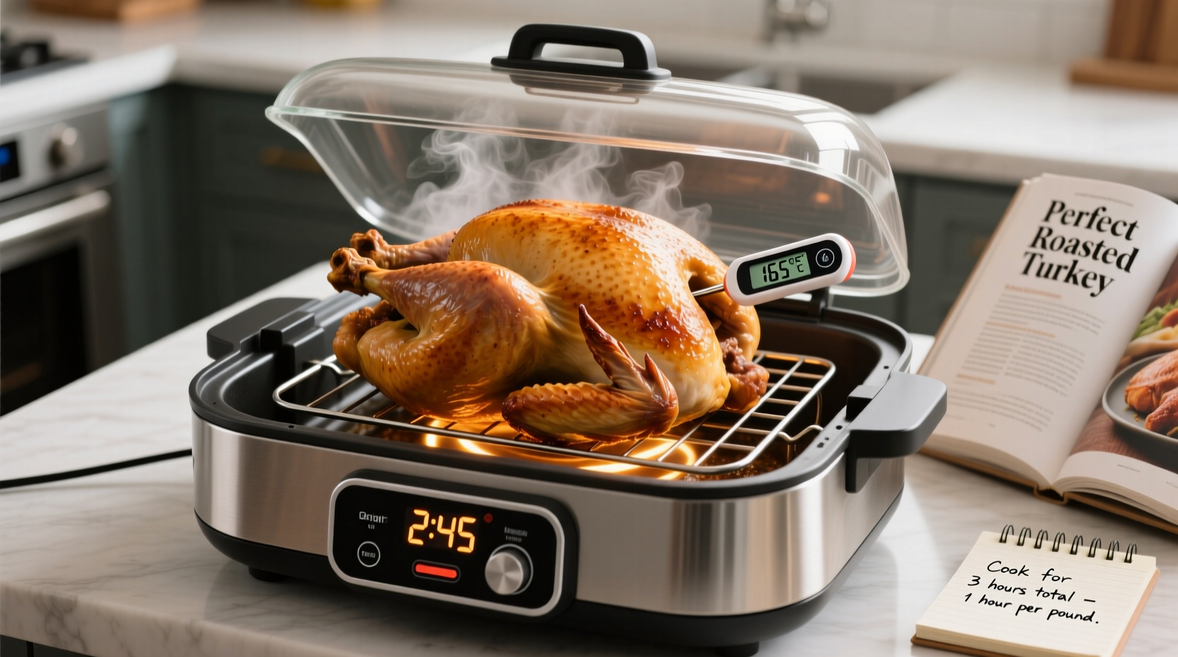 how long to cook turkey in electric roaster