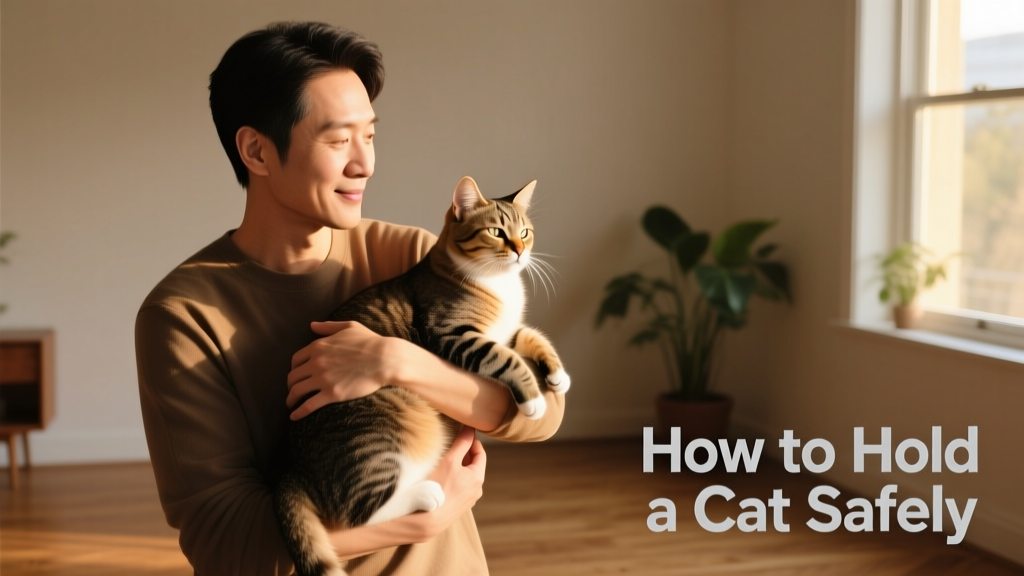 How to Pick Up and Hold a Cat the Right Way