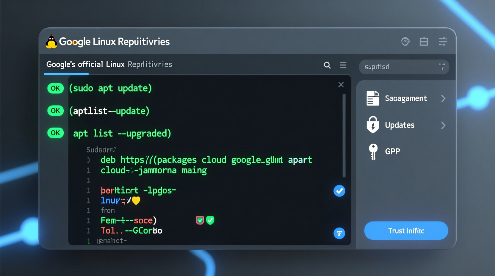 use google linux repositories